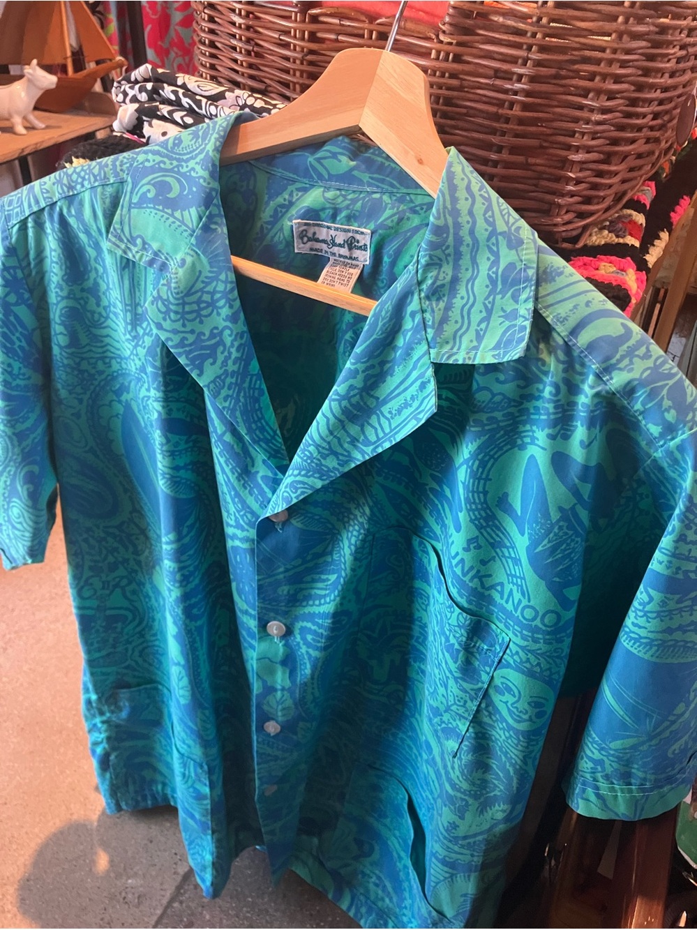 Bahama Hand Prints 1960s Junkaroo shirt